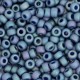 Miyuki seed beads 6/0 - Opaque glazed frosted rainbow bayberry blue 6-4703